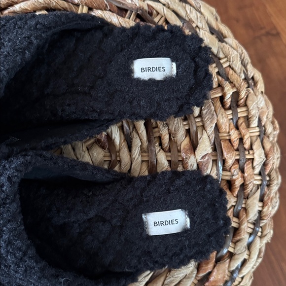 Birdies Lark Black Sherpa Mules Size 9 - Picture 10 of 10